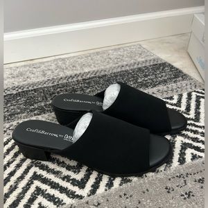 Croft & Barrow Kiosk Women’s Ortholite Stretch Fabric Slide Sandals, Black